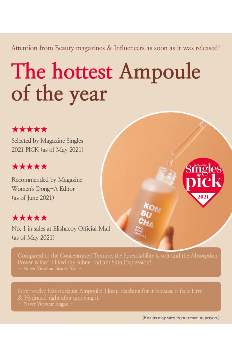 Siia Cosmetics Kombucha Gyeol-Biome Ampoule, Alternate, color, NO COLOR