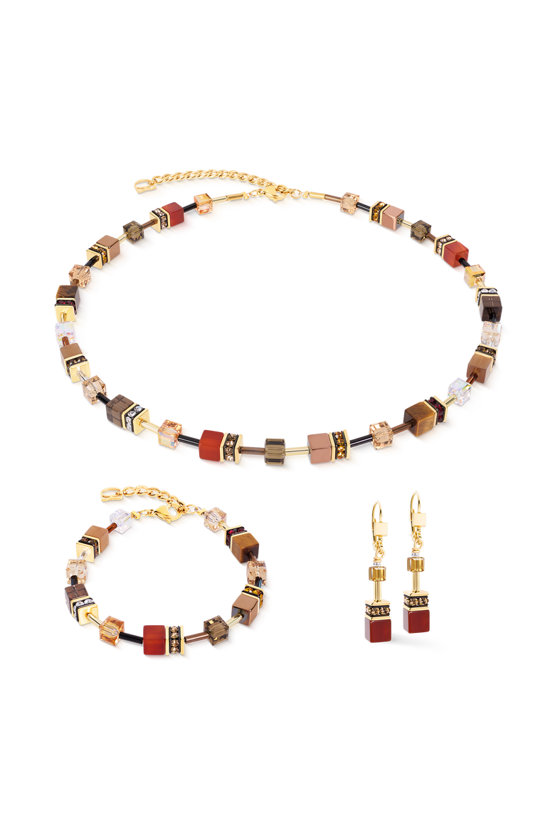 GeoCUBE® Iconic Precious Bracelet, Alternate, color, Brown-Red