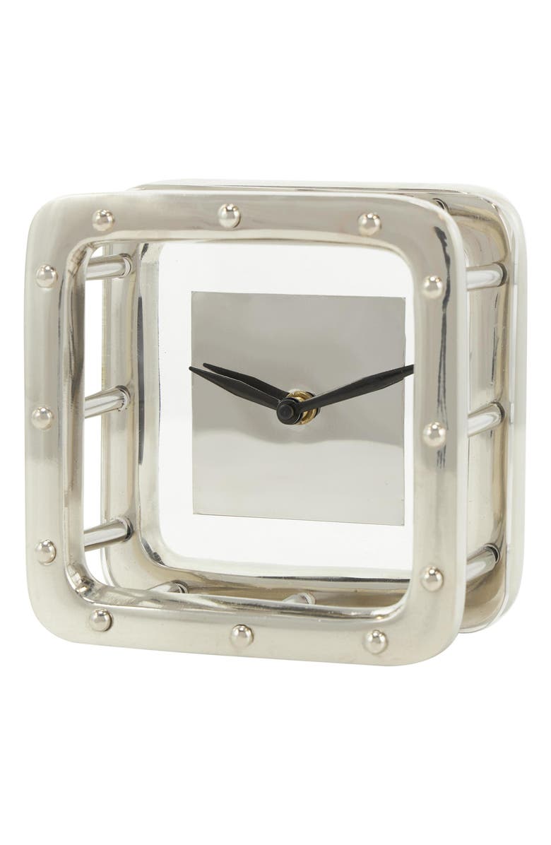 UMA Contemporary Square Desk Clock, Main, color, 