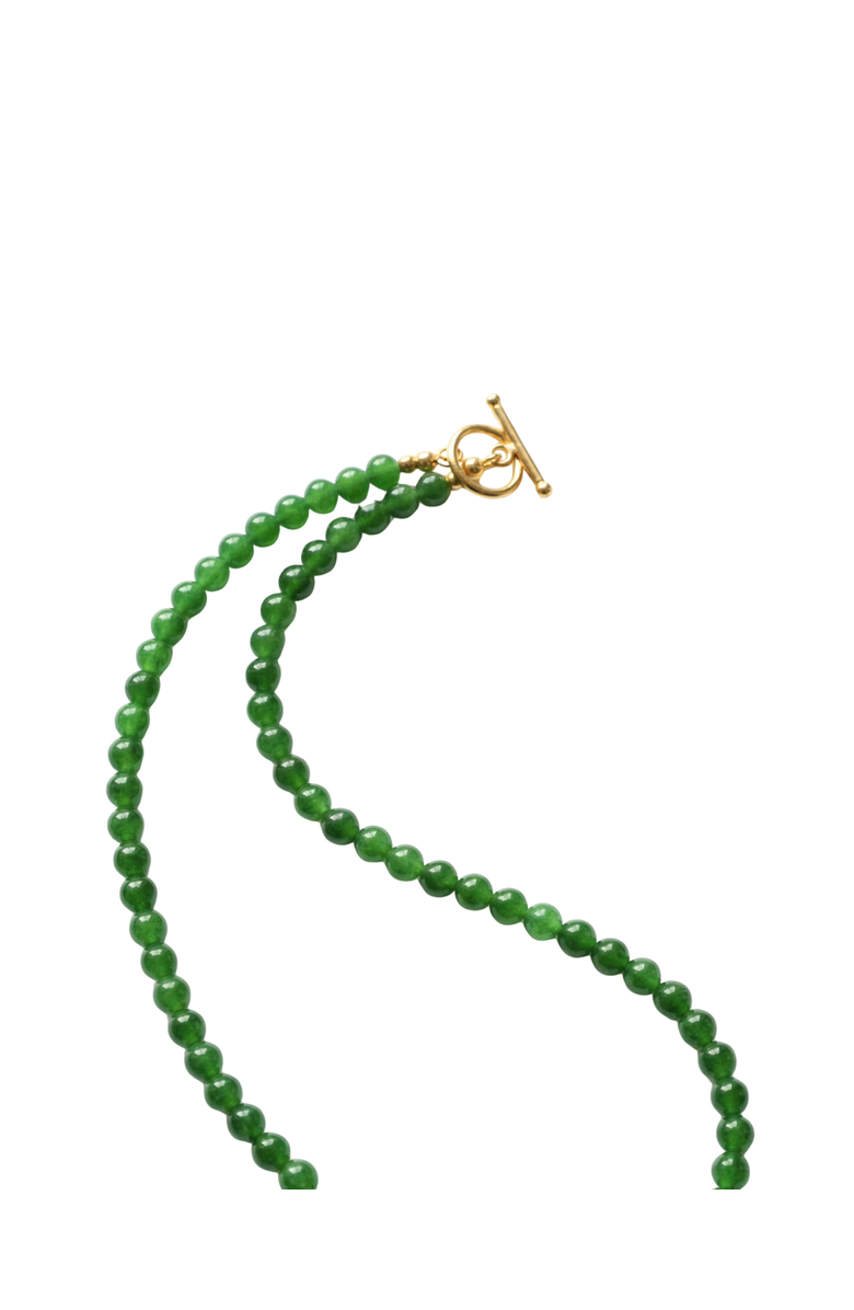 seree Forest Green chalcedony beaded necklace, Alternate, color, 