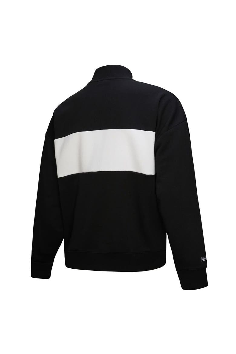 Women's Mitchell & Ness Black Boston Red Sox Quarter-Zip Pullover Top, Alternate, color, Black