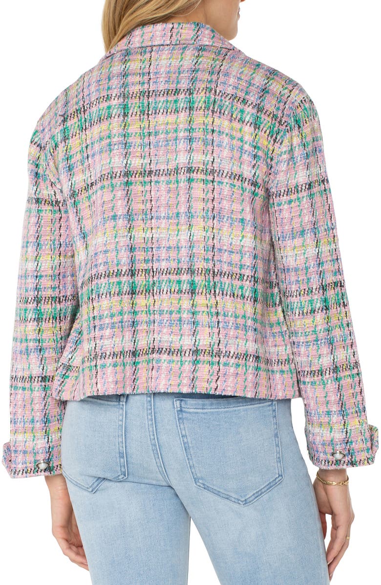 Liverpool Los Angeles Bouclé Knit Crop Jacket, Alternate, color, 