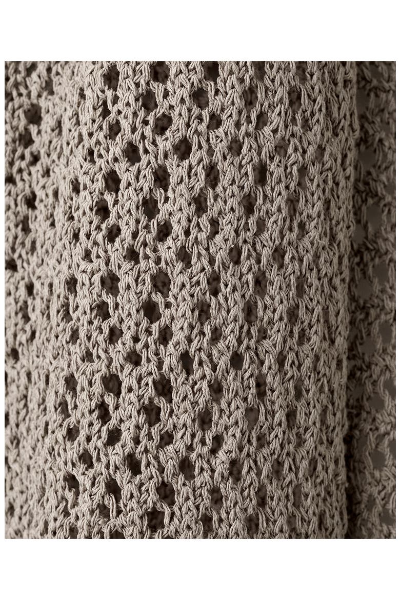 Open Stitch Shawl, Alternate, color, MEDIUM BROWN