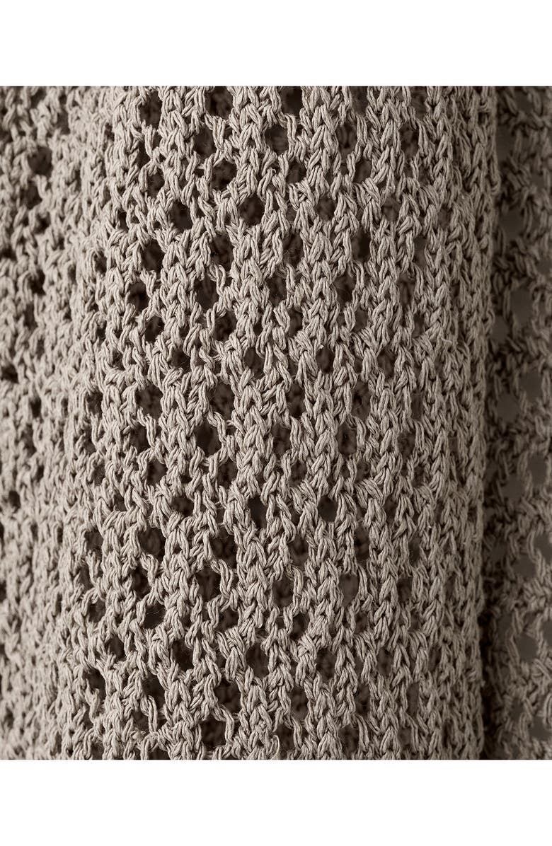 MANGO Open Stitch Shawl, Alternate, color, Medium Brown