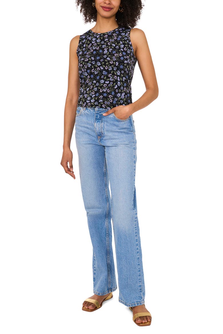 Floral Keyhole Tank, Alternate, color, FROZEN
