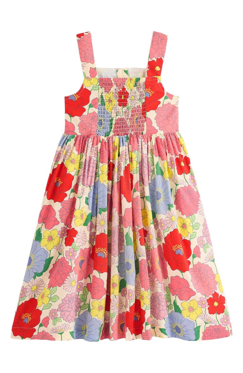 Mini Boden Kids' Remy Floral Button-Up Cotton Sundress, Alternate, color,