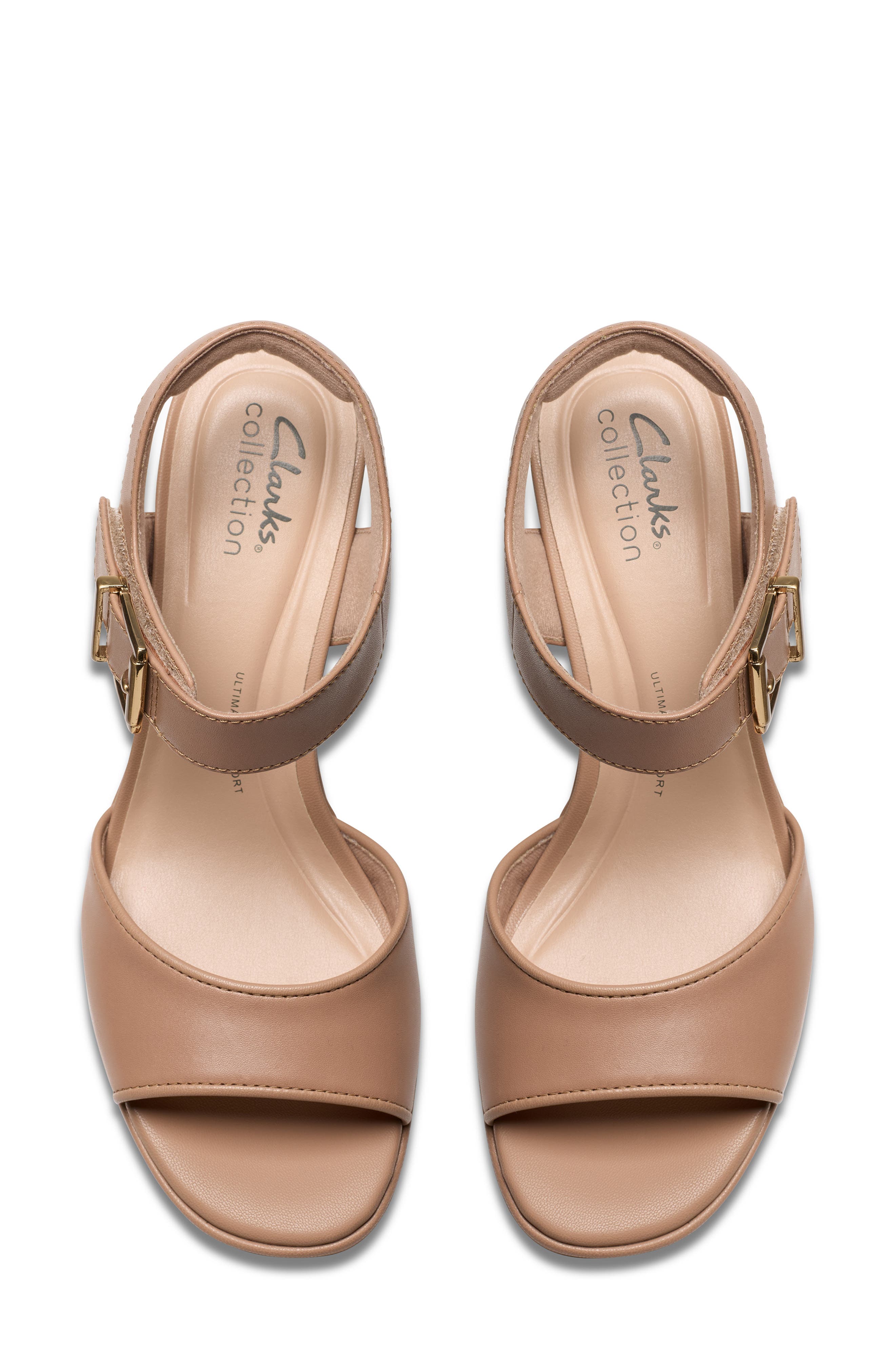 Clarks<sup>®</sup> Ambyrlyn Faye Sandal, Alternate, color, Warm Beige Leather