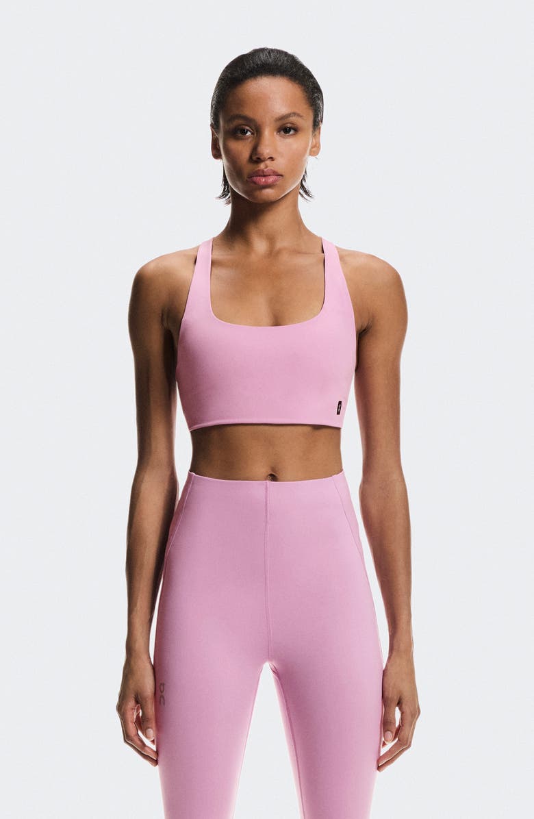 On Studio Sports Bra, Alternate, color, Sakura