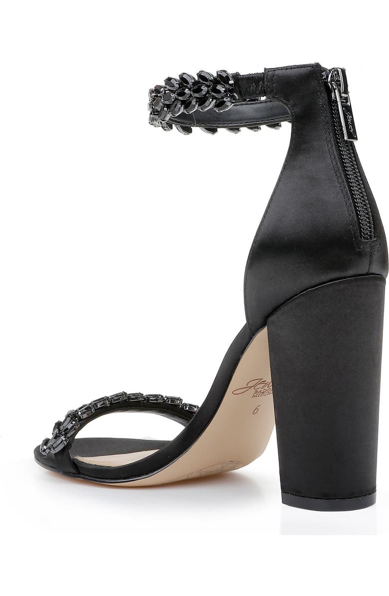 Jewel Badgley Mischka Jewel by Badgley Mischka Mayra Embellished Ankle Strap Sandal, Alternate, color,