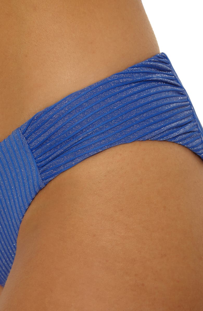 Becca Golden Isle Hipster Bikini Bottoms, Alternate, color, Lapis