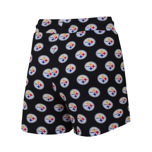 Concepts Sport Pittsburgh Steelers Gauge Allover Print Cropped Tank Top & Shorts Sleep Set