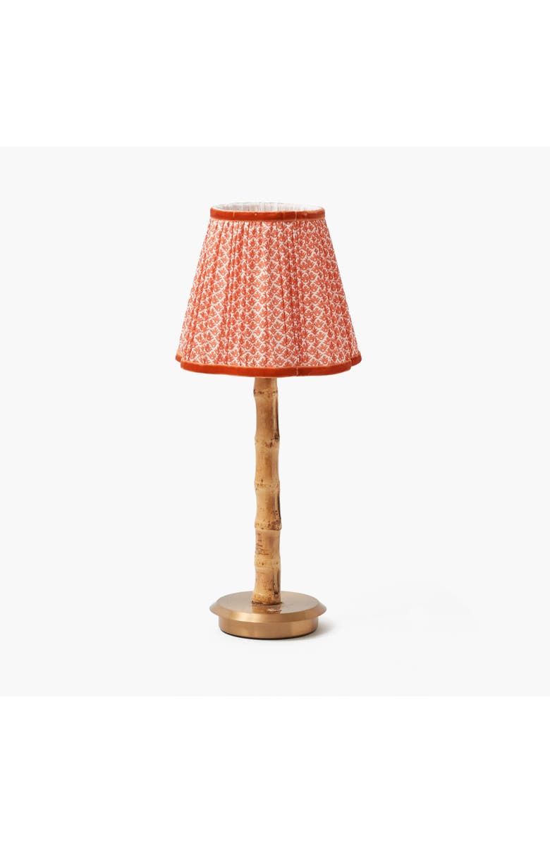 Mrs. Alice Orange Lotus Lampshade, Alternate, color, Orange