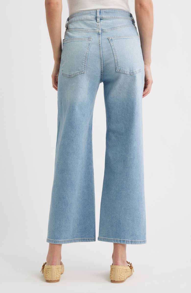 WARP+WEFT ICN High Waist Crop Wide Leg Jeans, Alternate, color, Last Summer