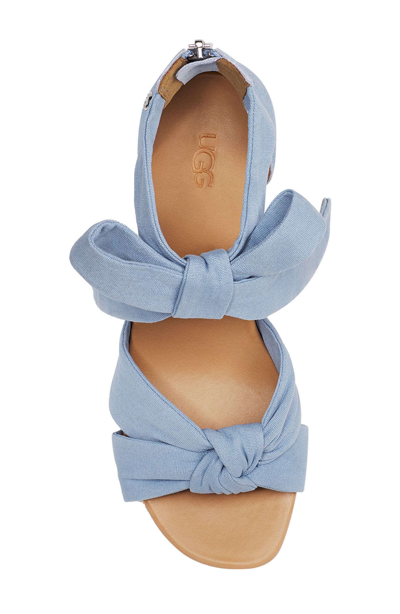 Yarrow Espadrille Wedge Sandal, Alternate, color, BLUE CANVAS