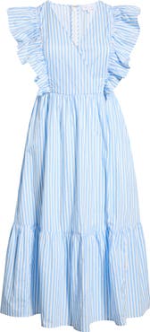 SUGARLIPS Fairness Stripe Cotton Poplin Dress