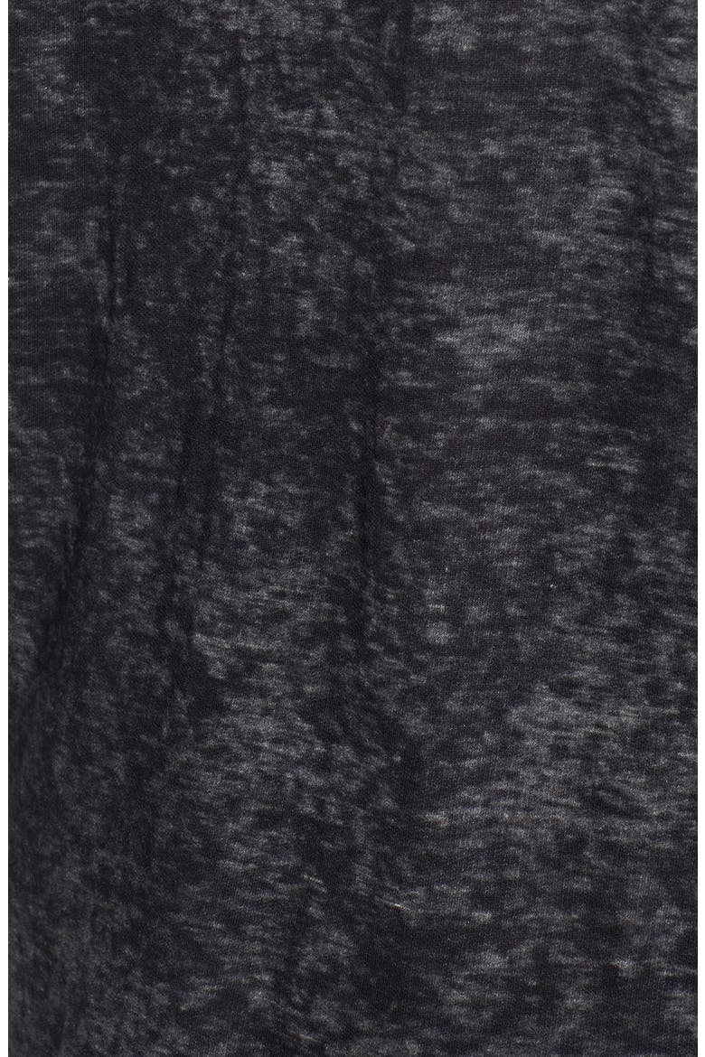 Burnout Raw Edge Sweatshirt, Alternate, color, BLACK