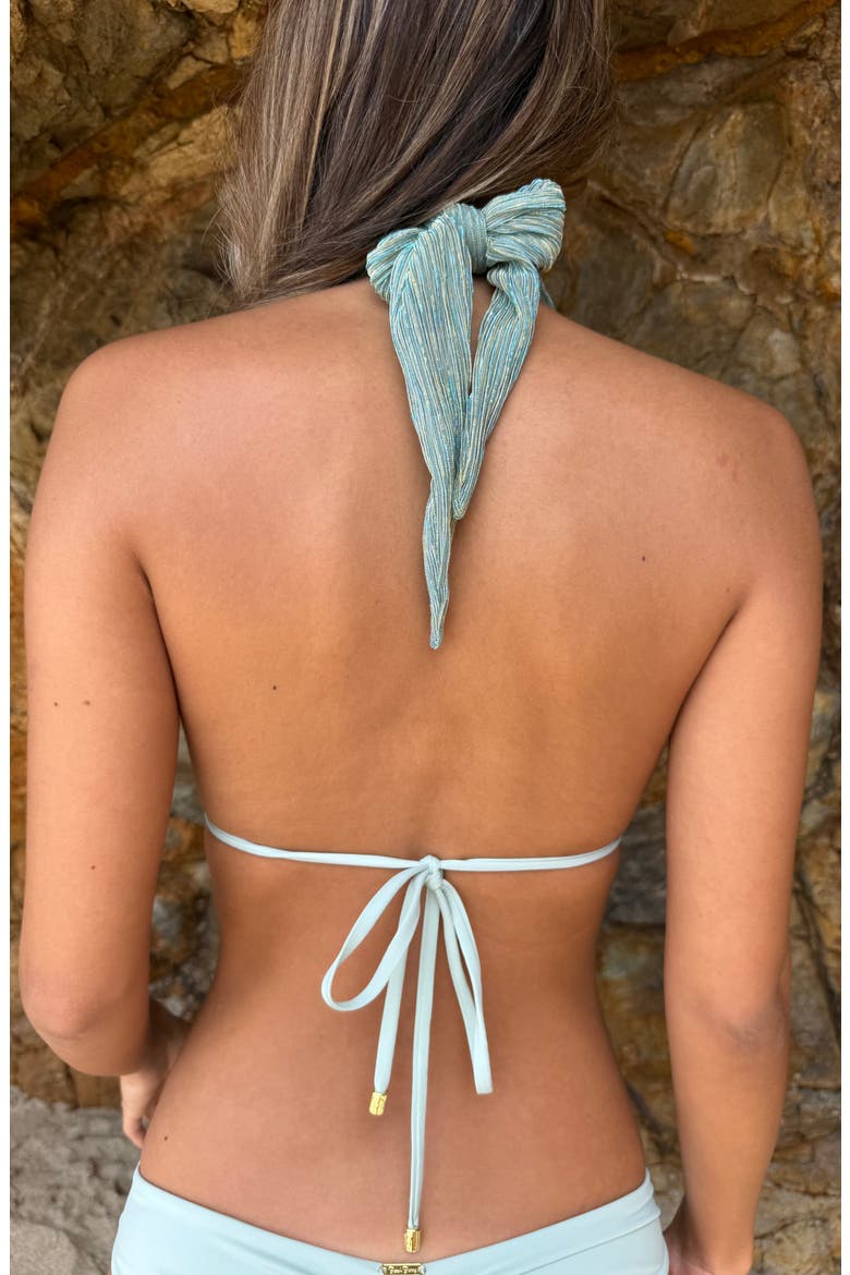 Bella Triangle Top, Alternate, color, Sage