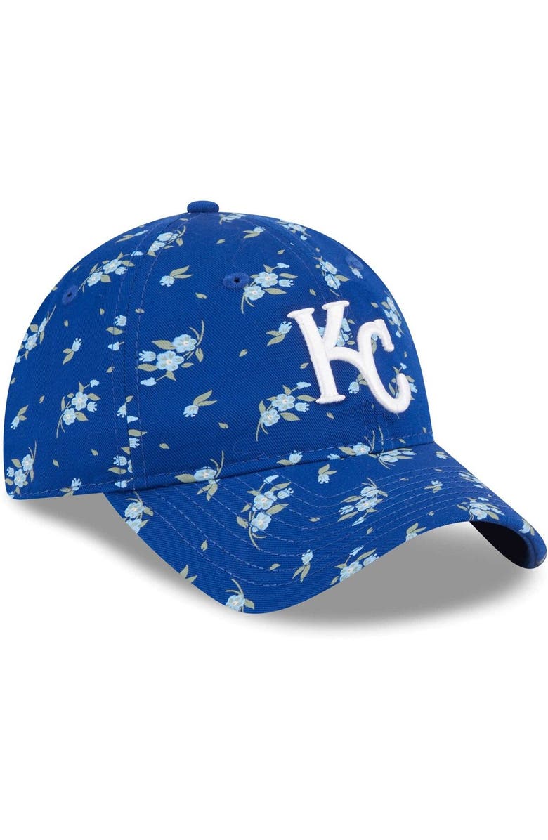 New Era Youth New Era Royal Kansas City Royals Bloom 9TWENTY Adjustable Hat, Alternate, color, 