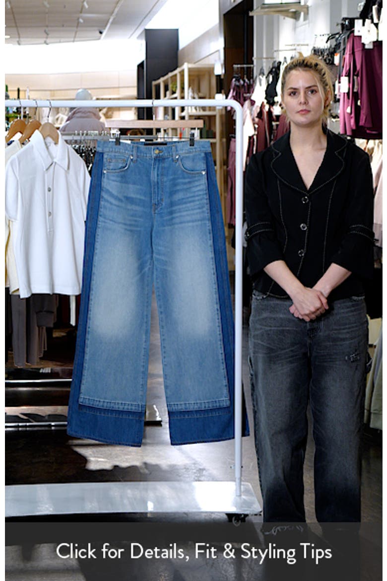 Taylor Colorblock High Waist Wide Leg Jeans video