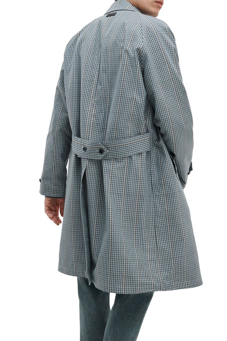 Devin Water Resistant Check Trench Coat (Men) | Nordstrom
