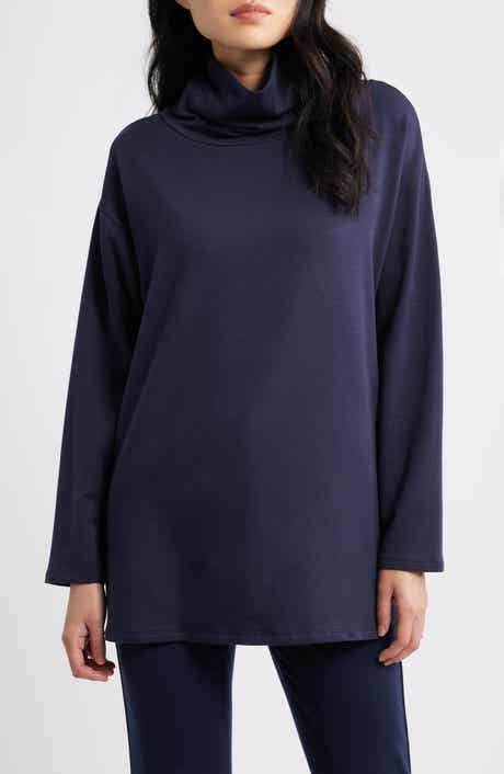 Eileen Fisher Cowl Neck Knit Top