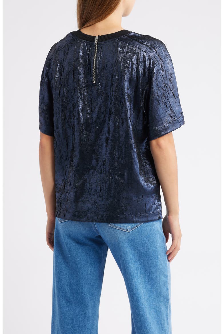 Foil Print T-Shirt, Alternate, color, MIDNIGHT