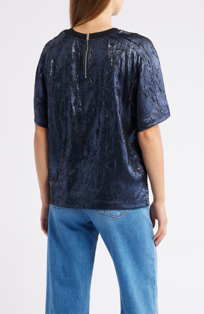 CITY BLUES Foil Print T-Shirt, Alternate, color, Midnight