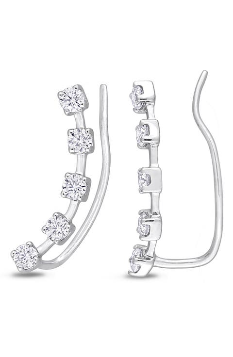 Lab Created Moissanite Ear Crawlers