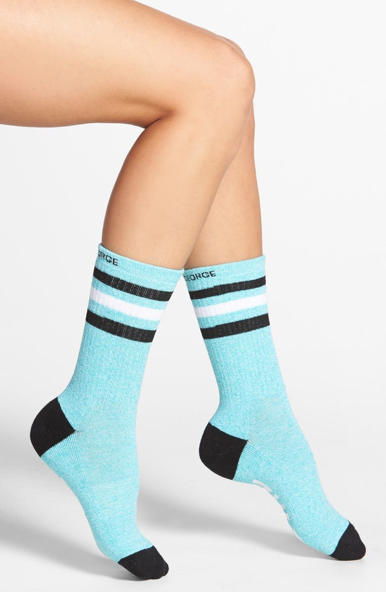 Arthur George by R. Kardashian 'City Girl' Crew Socks, Alternate, color,