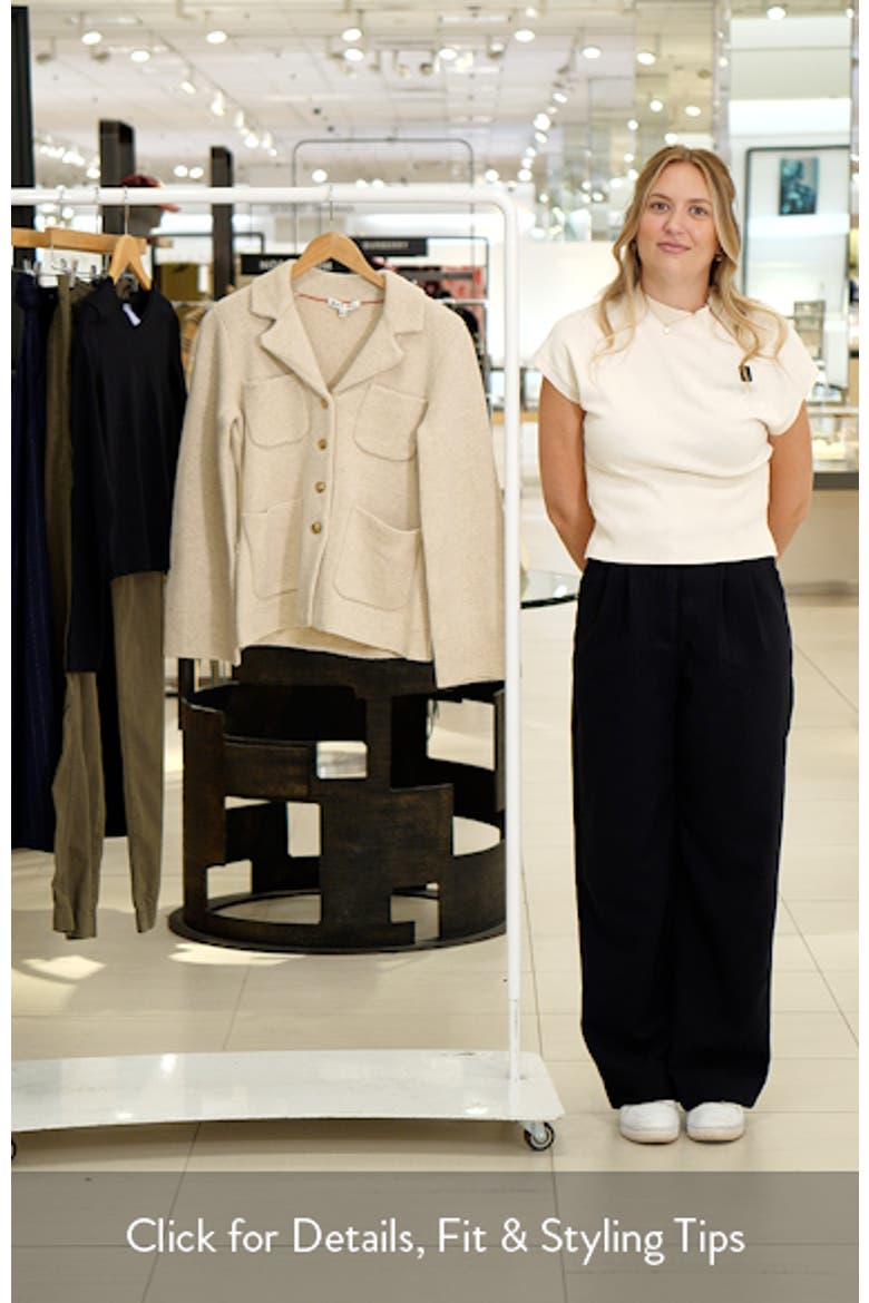 London Merino Wool Blend Sweater Jacket video