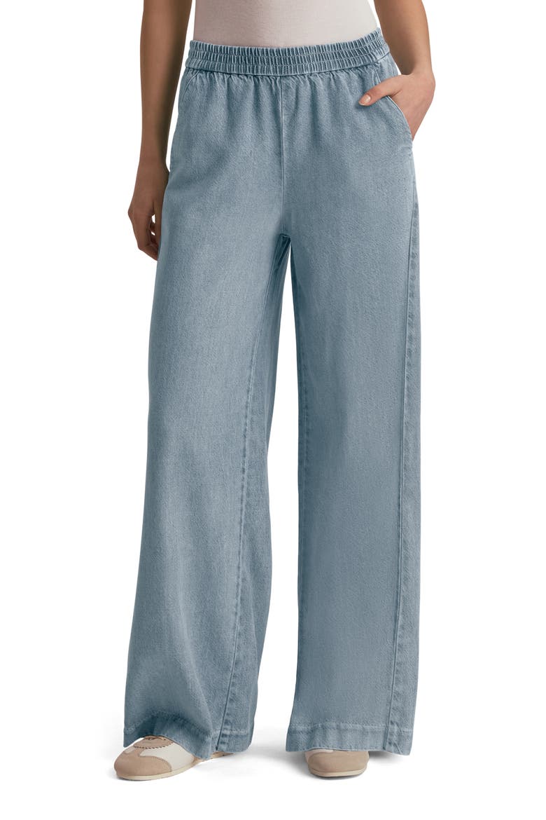 The Malibu Wide Leg Jeans, Main, color, CORONADO
