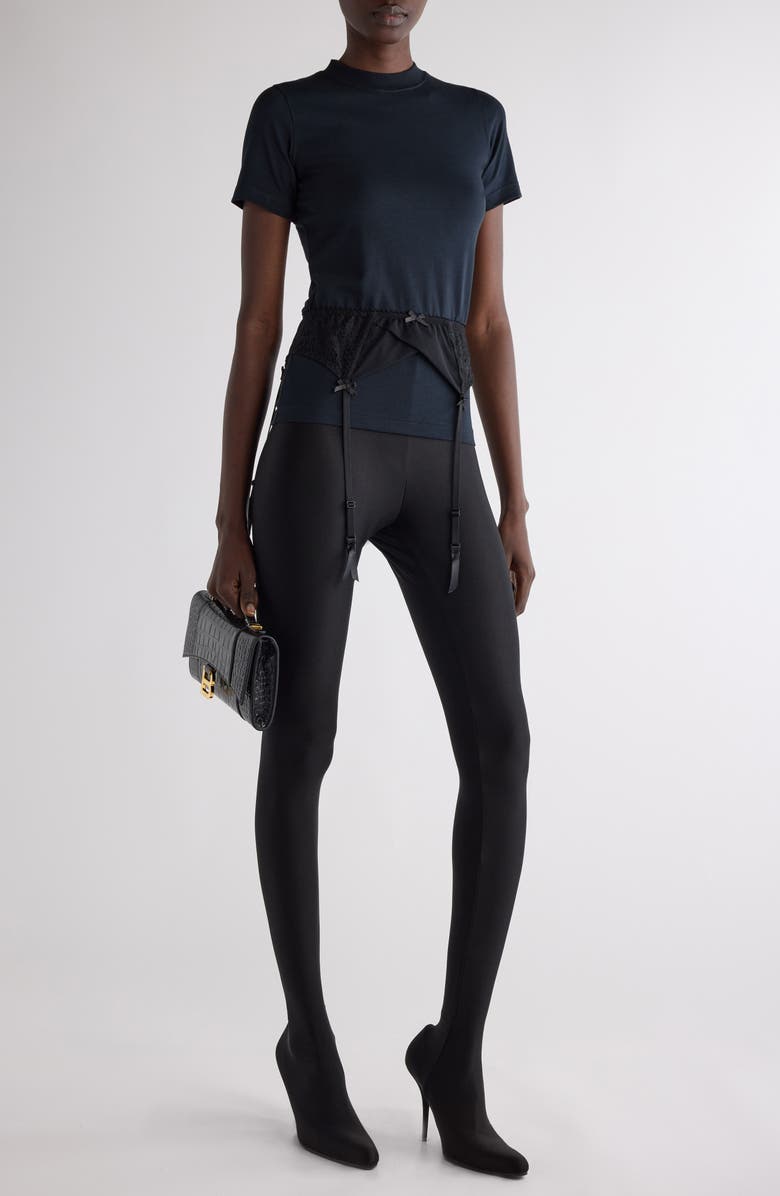 Balenciaga Lingerie T-Shirt, Alternate, color, Faded Black