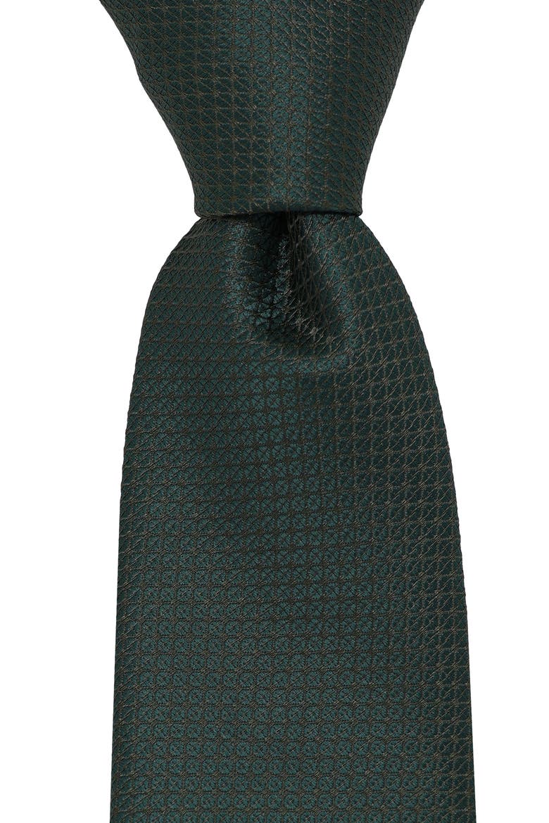 Textured Tie, Alternate, color, HUNTER GREEN