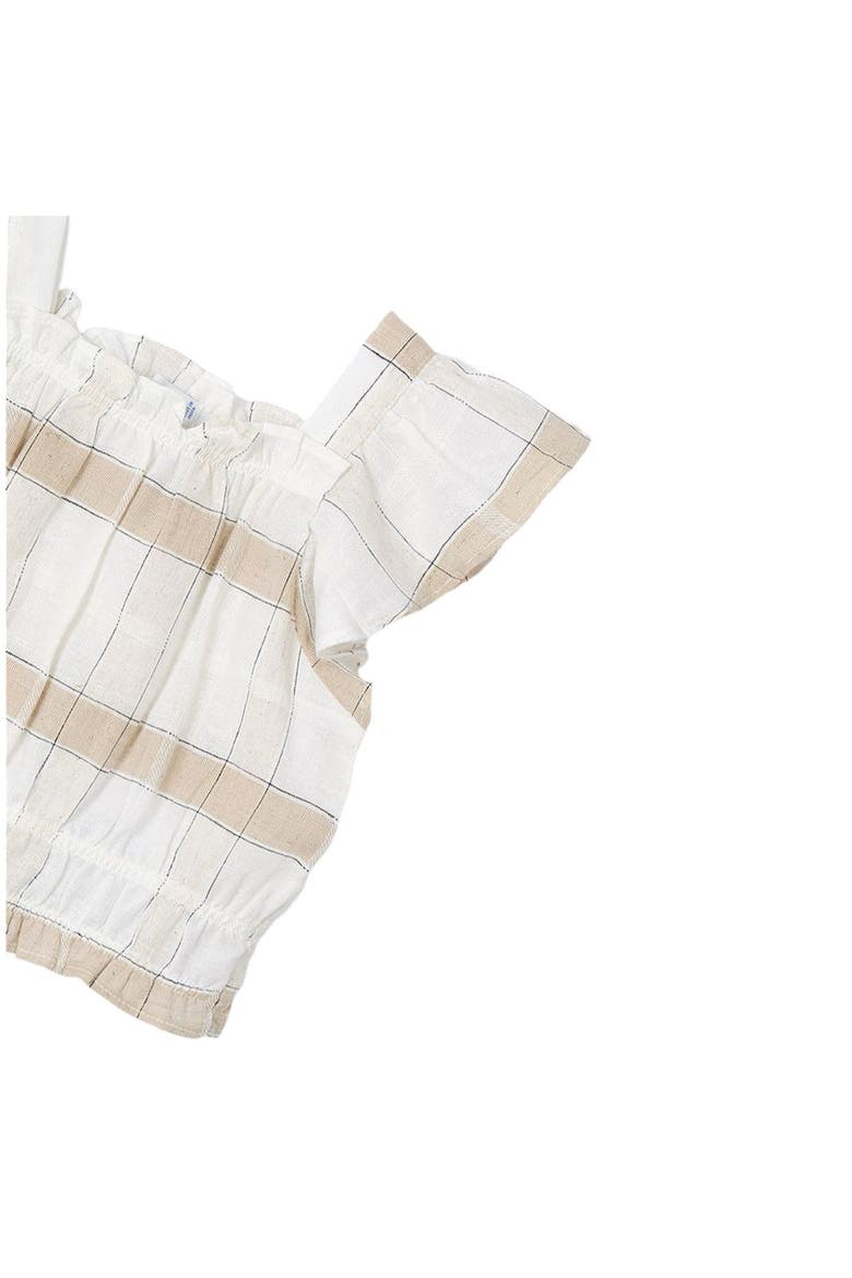 Striped Loose Ruffle Shirt, Alternate, color, Cinnamon