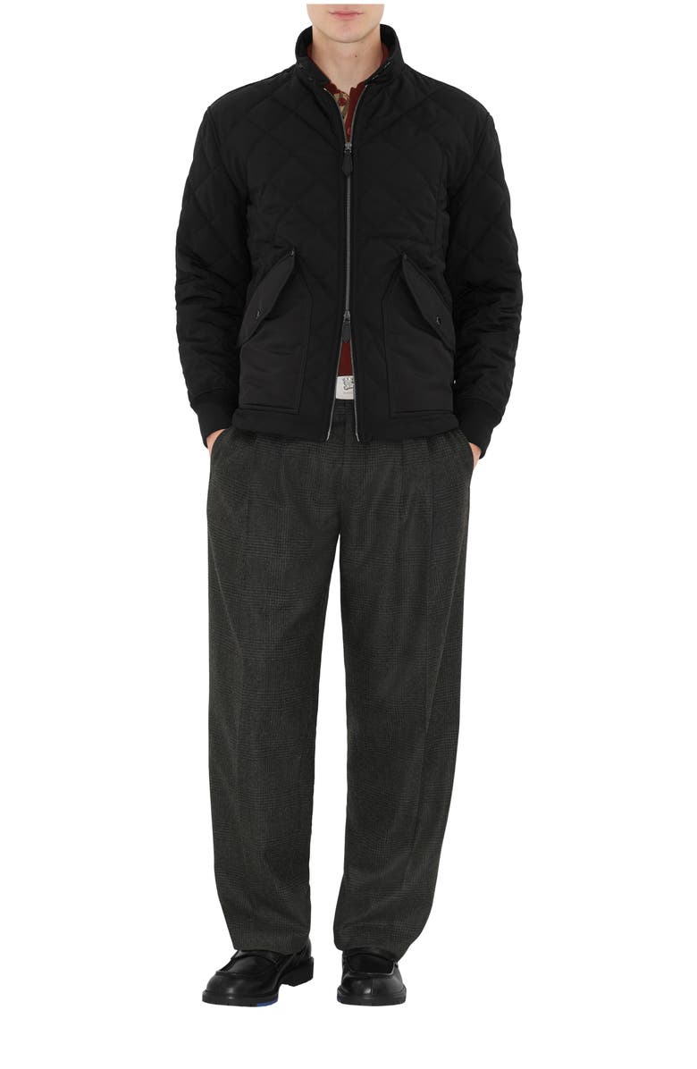 Burberry Quilted Thermoregulated Harrington Jacket, Main, color, 