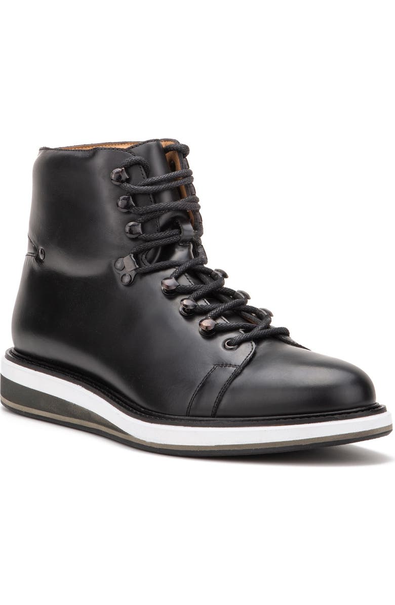 VINTAGE FOUNDRY Talon Leather Lace-Up Boot, Main, color, Black