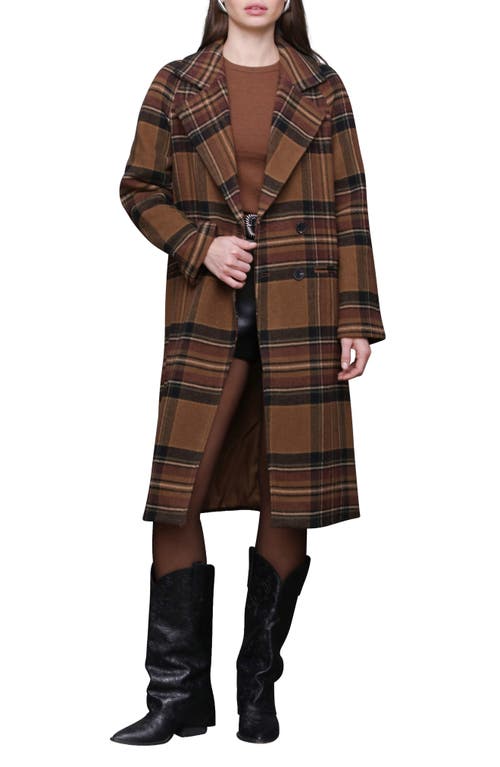 Avec Les Filles Walker Raglan Coat In Brown