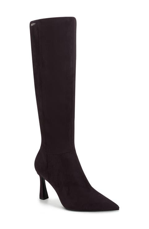 Cainon Pointed Toe Knee High Boot (Women)