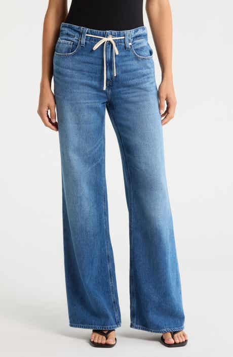 Zoey Tie Waist Wide Leg Jeans