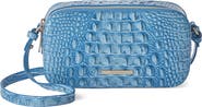 Brahmin Danica Croc Embossed Leather Crossbody Bag