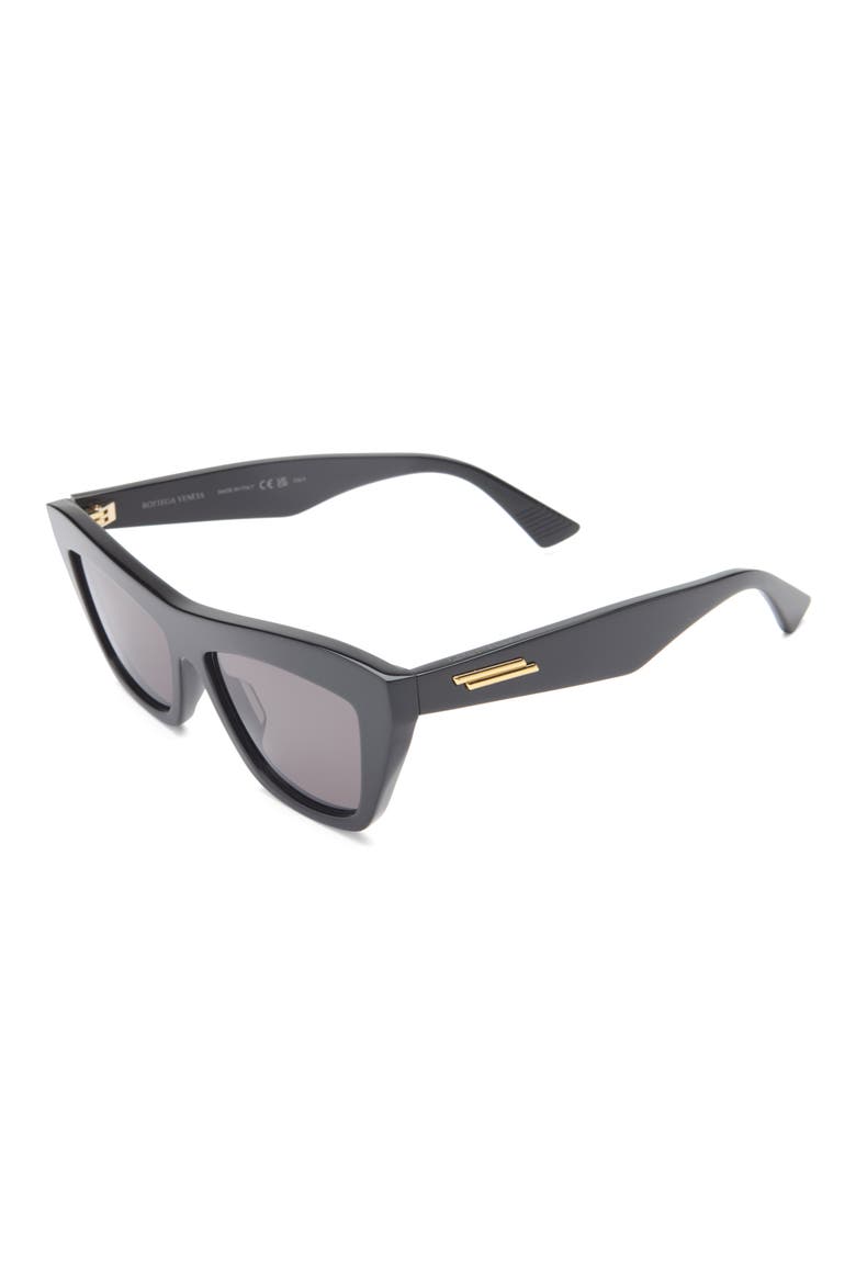 55mm Cat Eye Sunglasses, Alternate, color, BLACK BLACK GREY