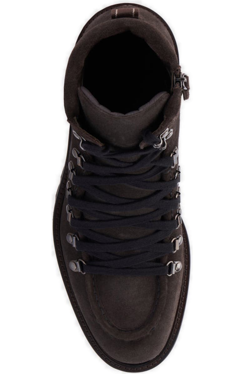 Aquatalia Gustavo Zip Combat Boot, Alternate, color, Smoke Brown