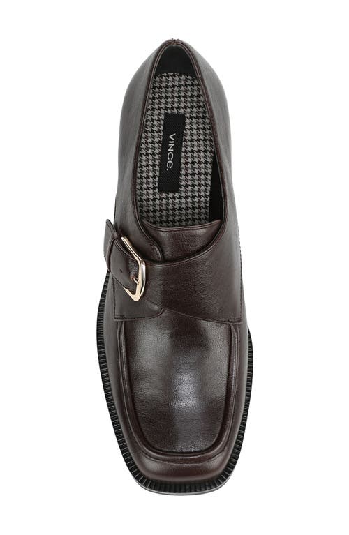 Vince Lennox Monk Strap Shoe In Brown