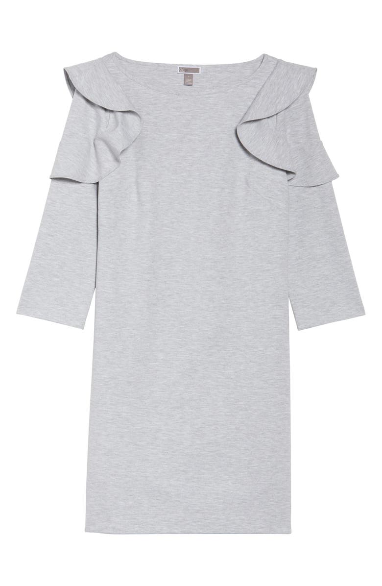 Chelsea28 Ruffle Shoulder Sweatshirt Dress, Alternate, color, 