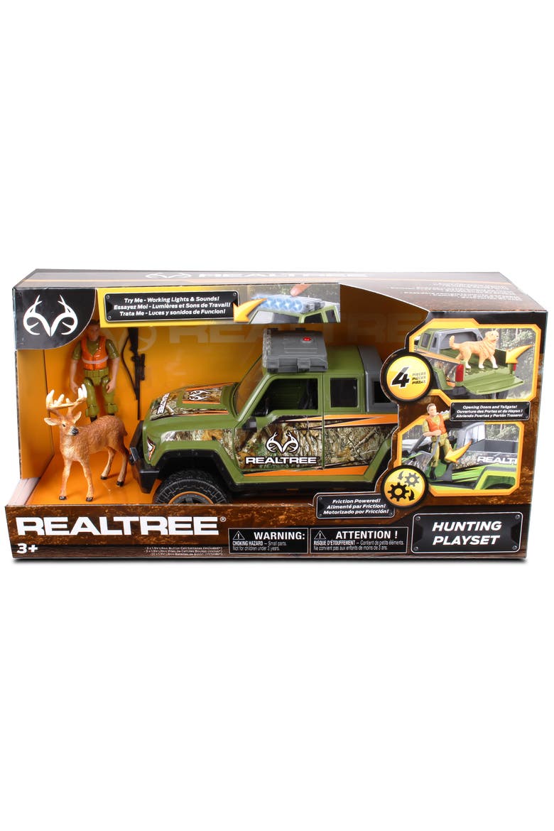 118 Scale Buck Hunting Playset 4 Piece, Ages 3+, Alternate, color, Multicolored