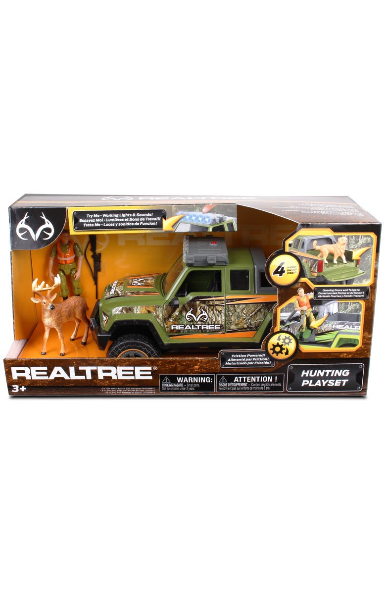 REALTREE 118 Scale Buck Hunting Playset 4 Piece, Ages 3+, Alternate, color, Multicolored