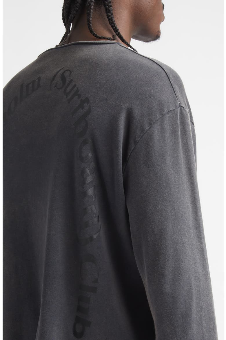 Eye Organic Cotton Logo Henley, Alternate, color, BLACK