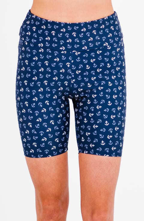 Plus Size Mid-Thigh Swim Shorts