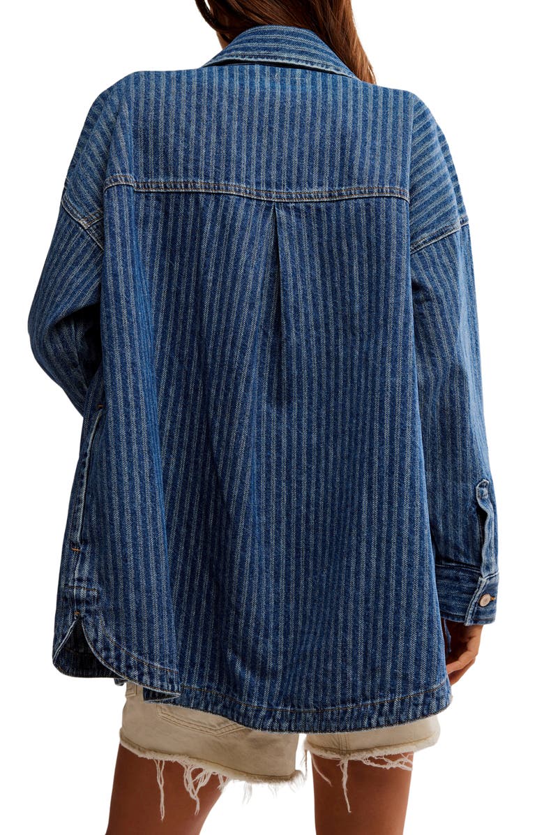 Free People Dunes Denim Shirt Jacket, Alternate, color, 