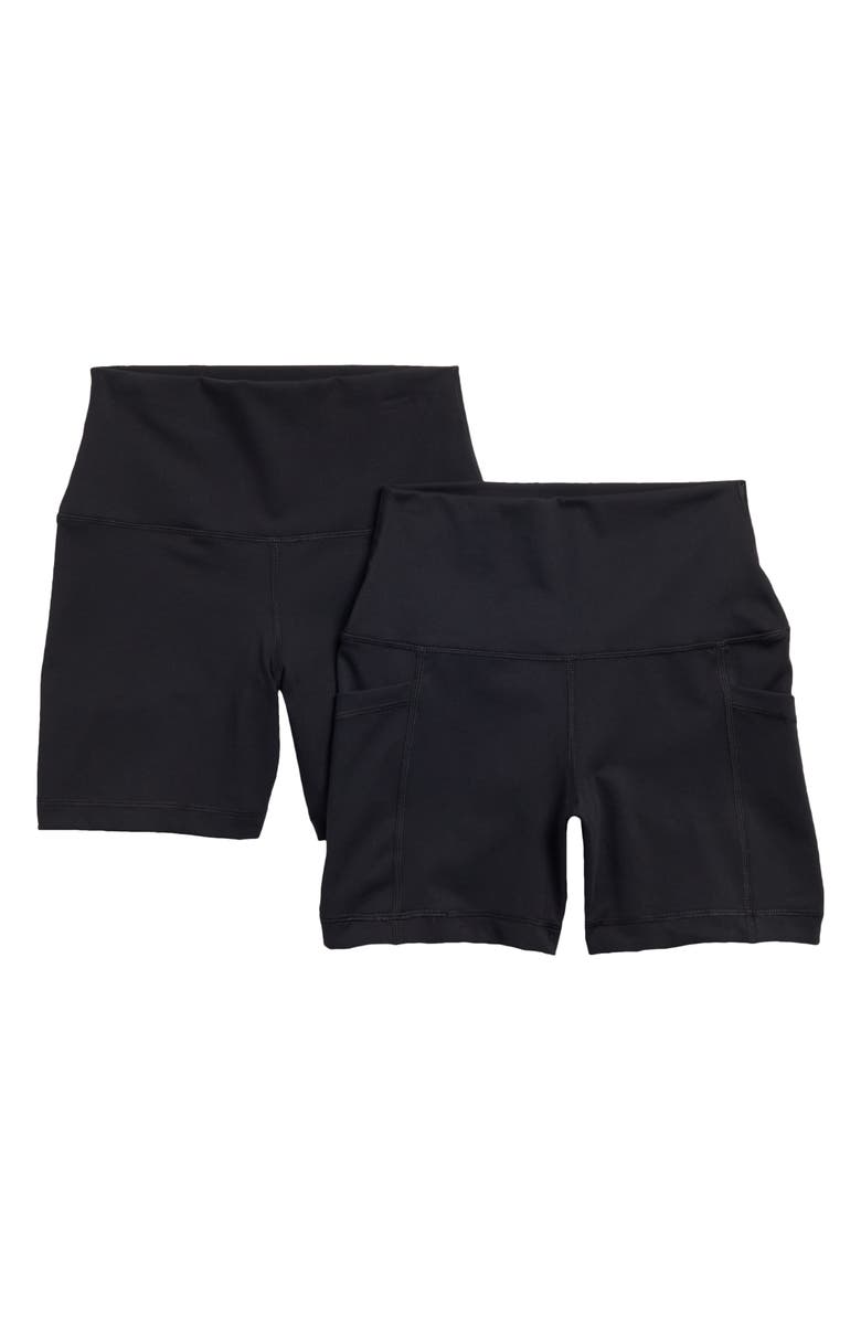 YOGALICIOUS Lux Tribeca 2-Piece Bike Shorts Set, Main, color, 